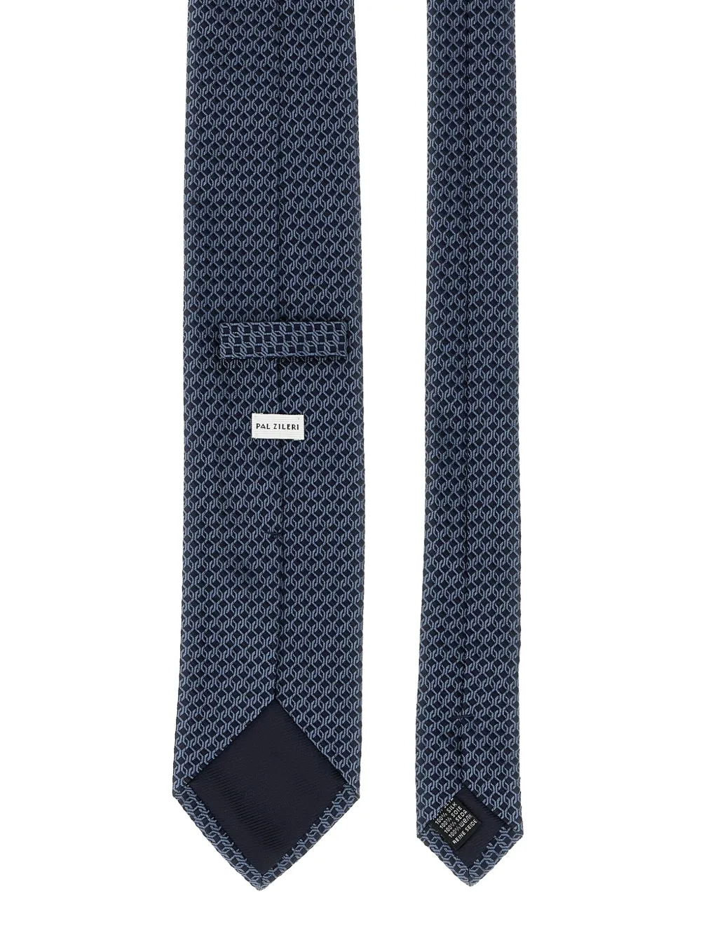 Pal Zileri Stropdas met jacquard Blauw