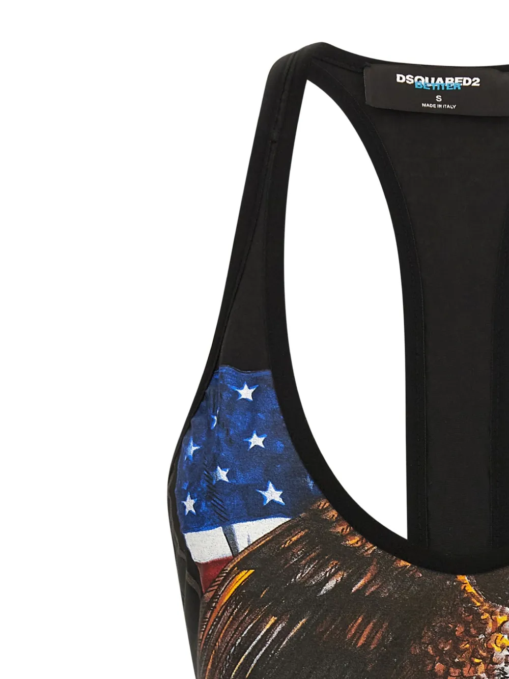 DSQUARED2 x Better body met print Zwart