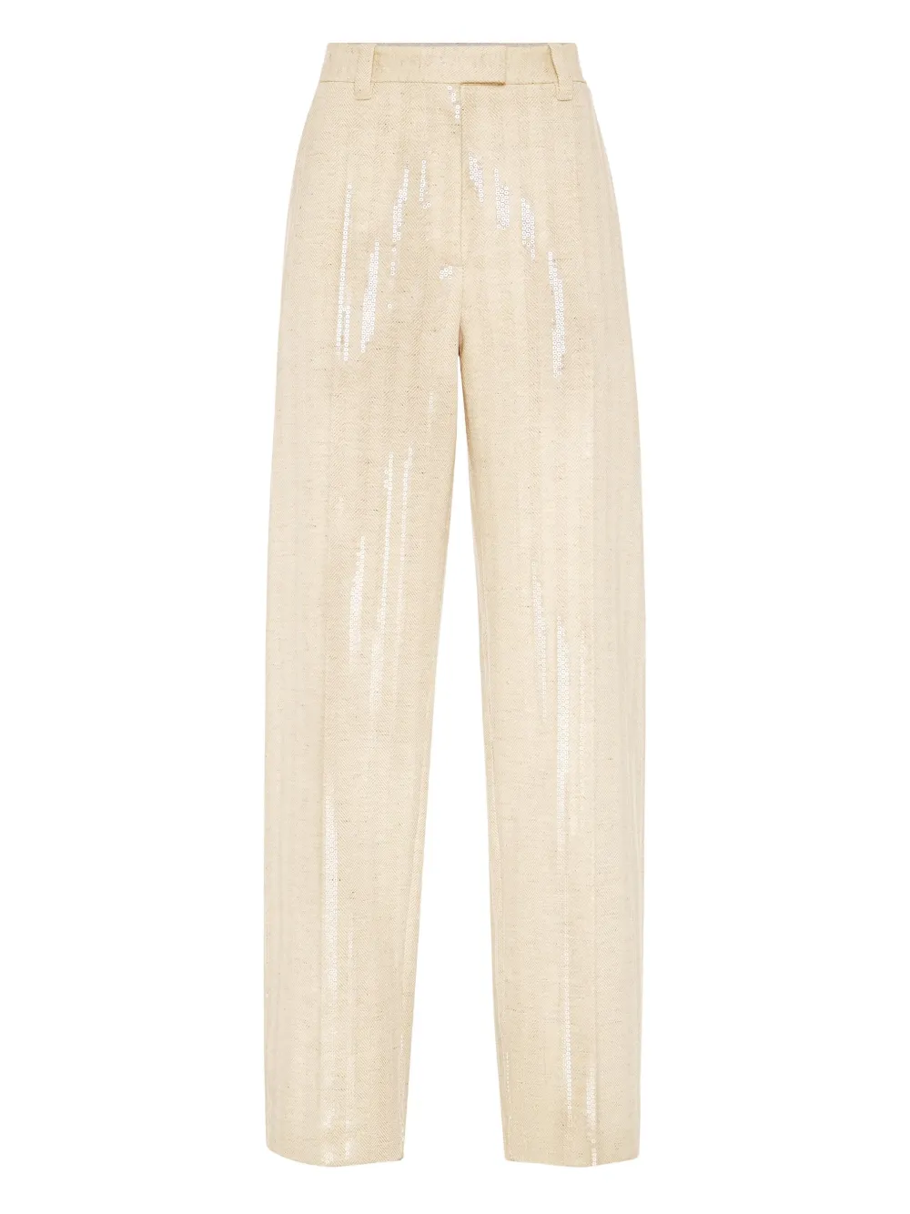 Brunello Cucinelli belt-loop trousers | Neutrals | Image 1
