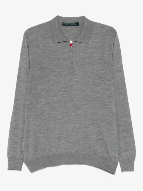 Kiton polo à effet chiné