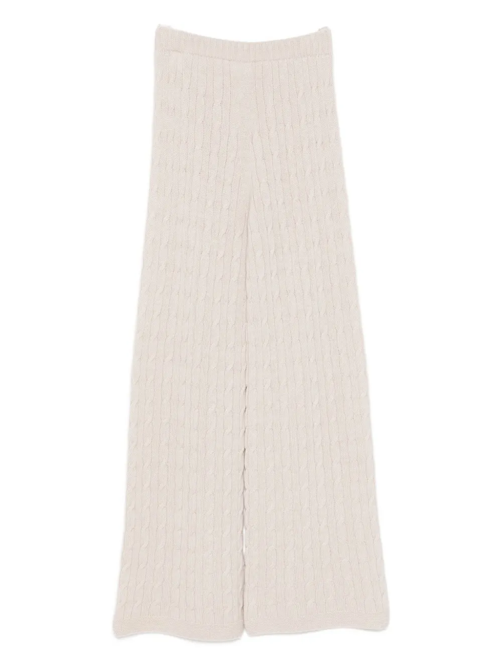 Drumohr Cable-knit Drawstring Trousers In Neutral