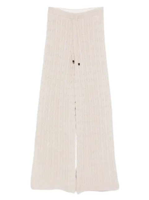 Drumohr cable-knit drawstring trousers