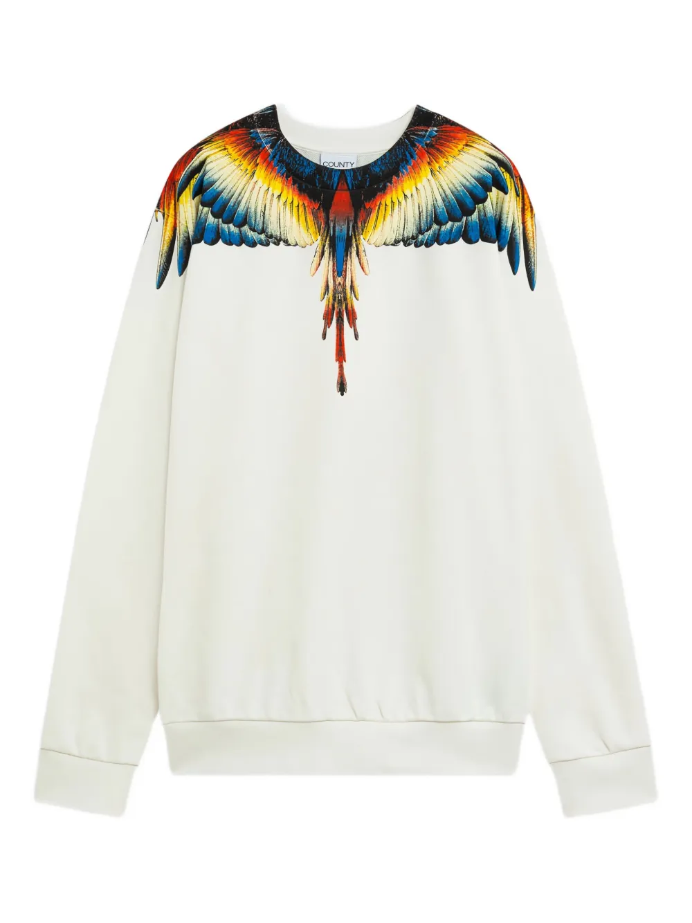 County Of Milan Graphic-print Sweatshirt In Neutral