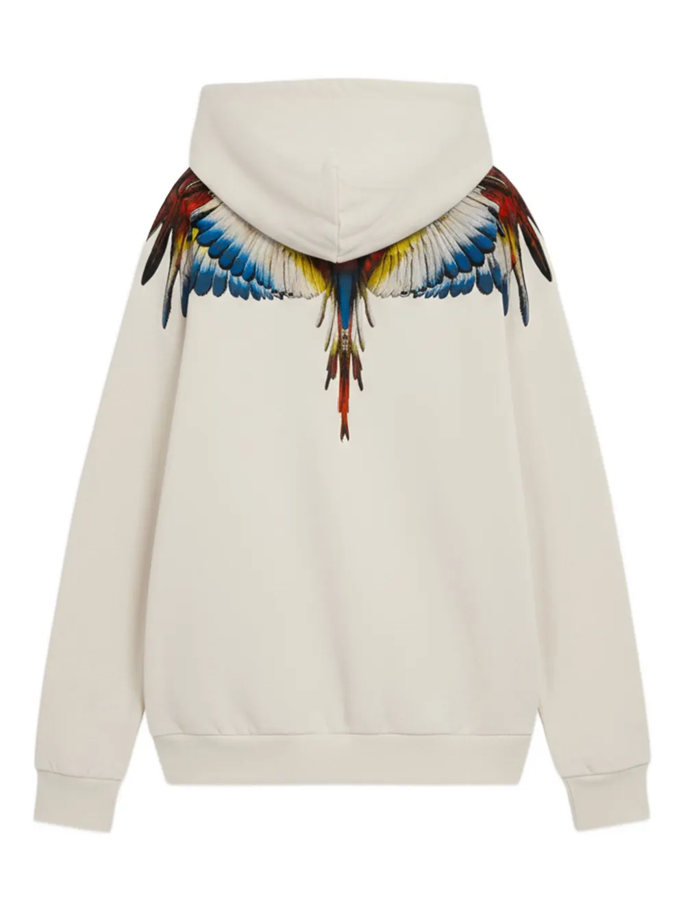 County Of Milan Wings-print Hoodie In White