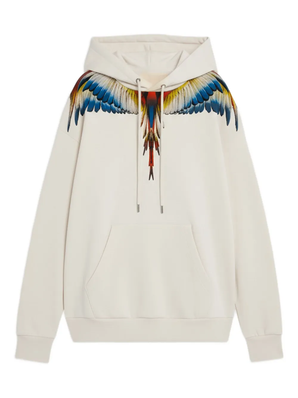 County Of Milan Wings-print Hoodie In White