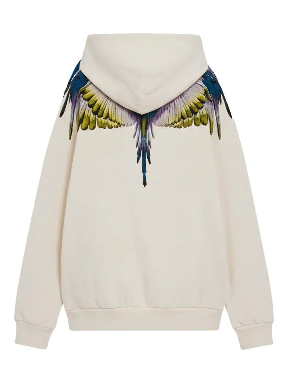 County Of Milan Wings-print Hoodie In Neutral