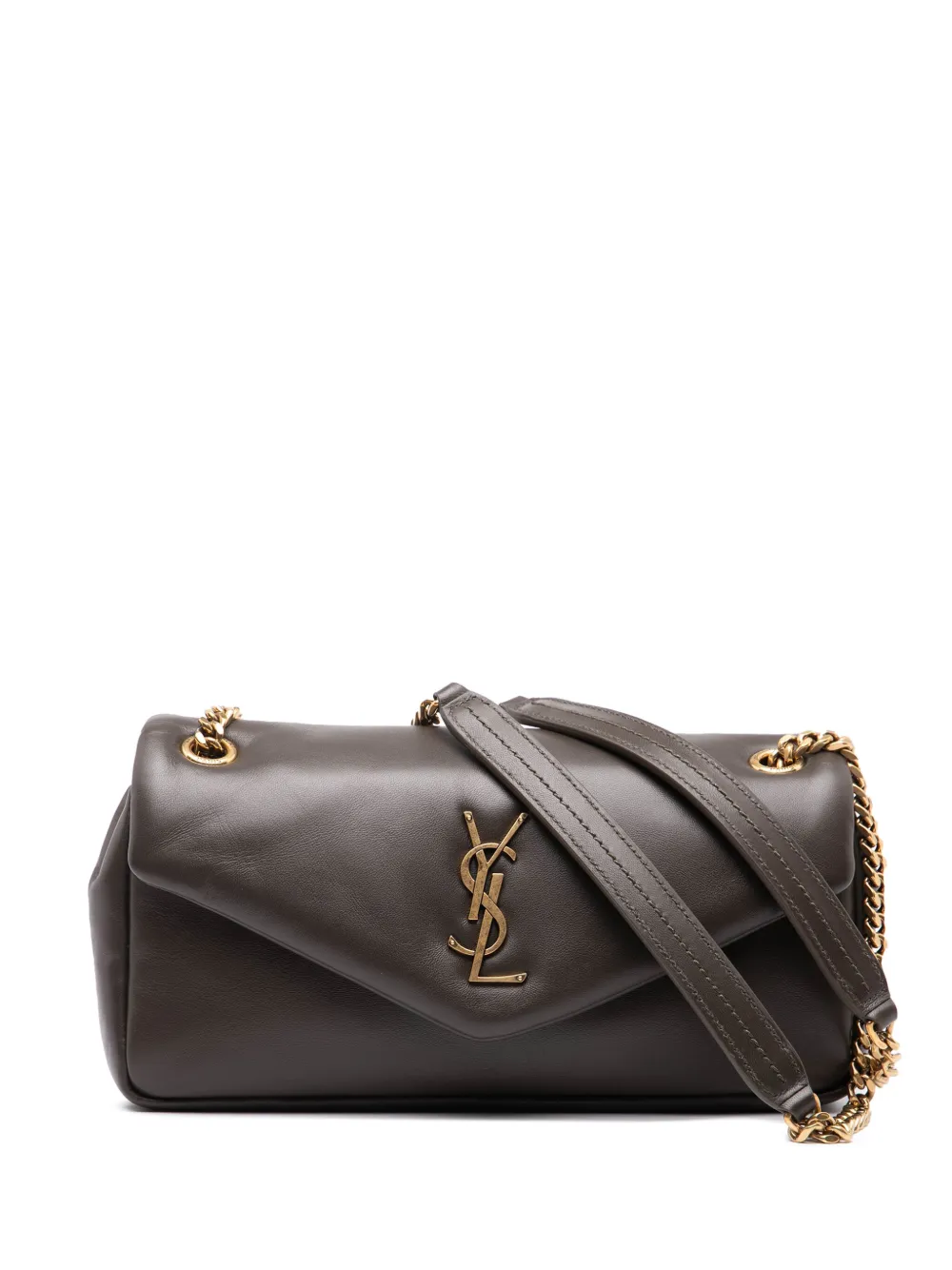 Saint Laurent Pre-Owned 2023 Small Lambskin Calypso shoulder bag | Brown | Image 1