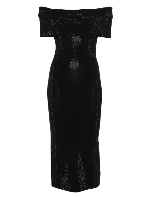 Michael Kors off-shoulder embellished midi dress