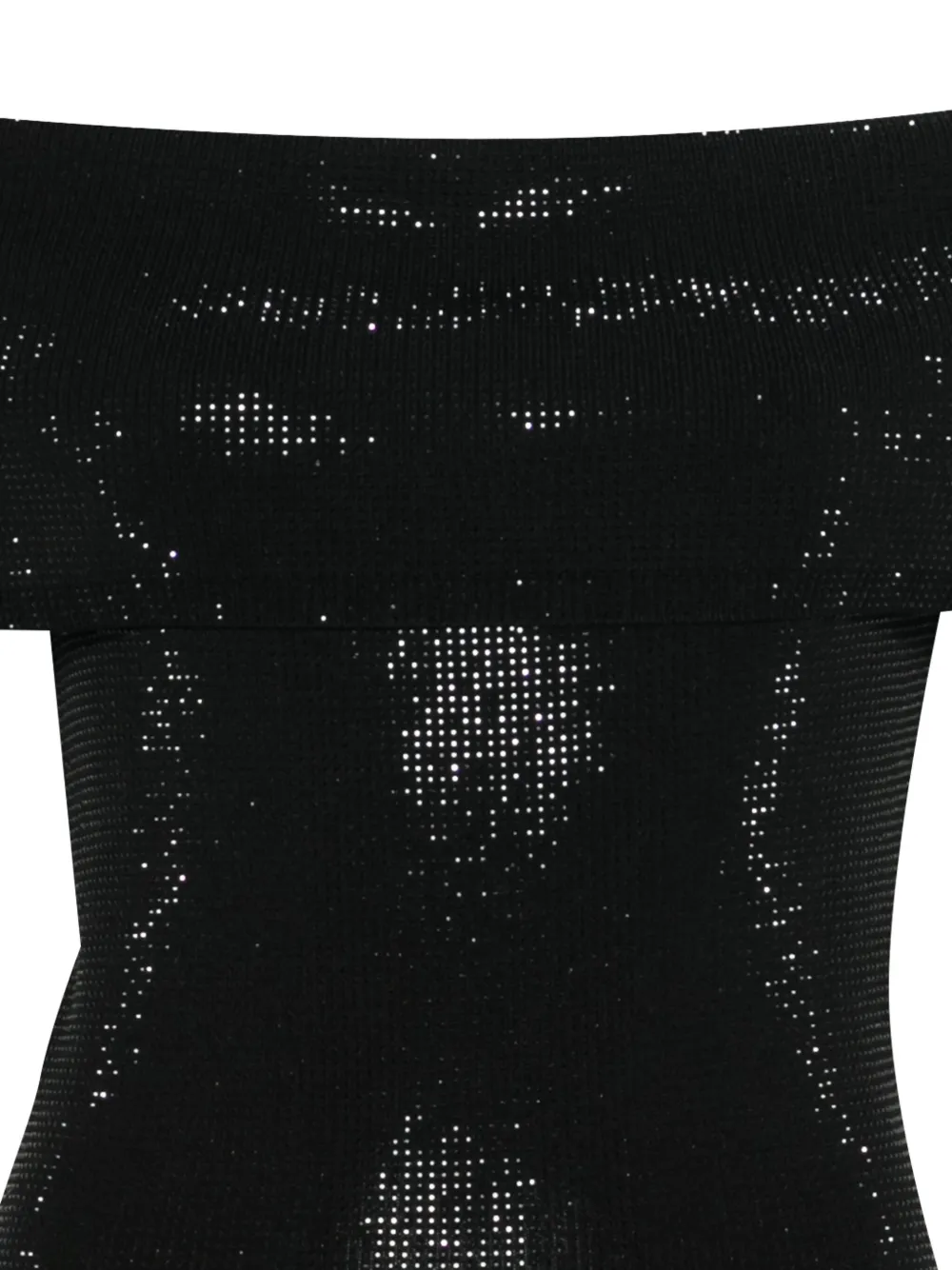 Michael Kors Off-shoulder verfraaide midi-jurk Zwart