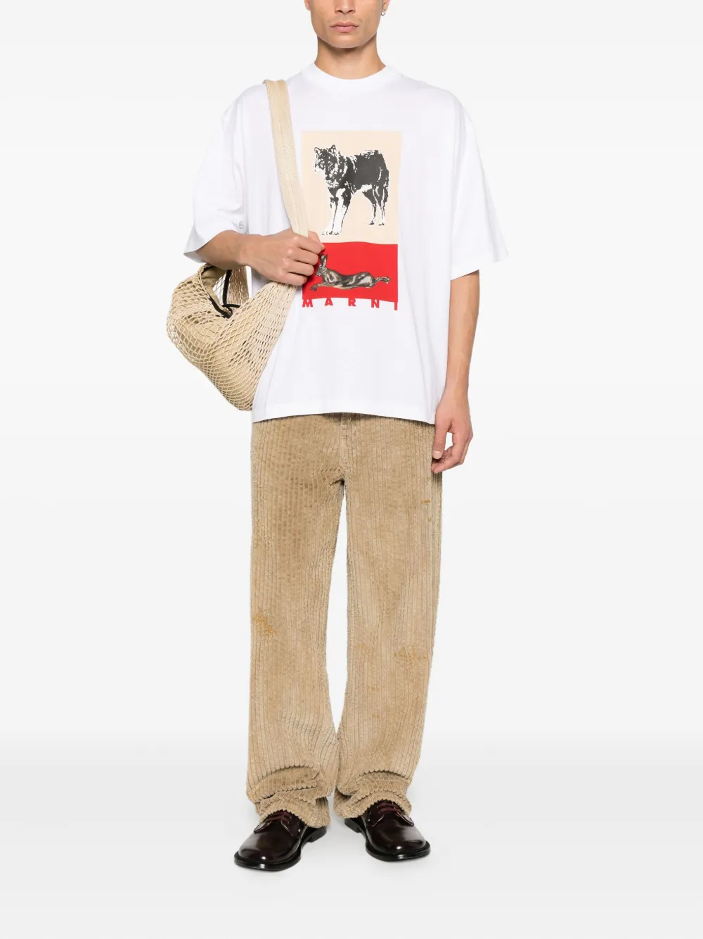 Marni graphic-print T-shirt - Wit