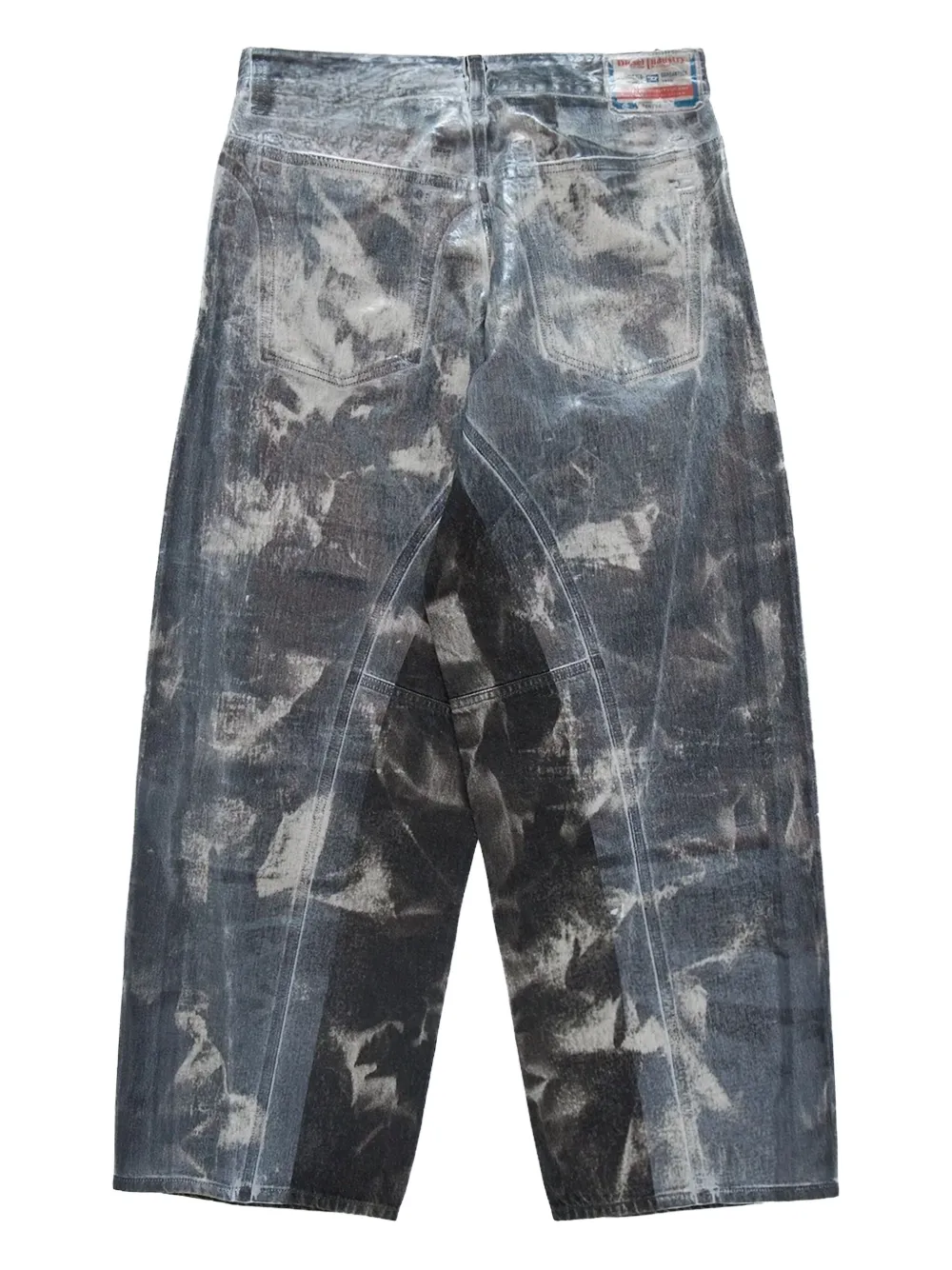 Diesel Jeans met acid-wassing - Grijs