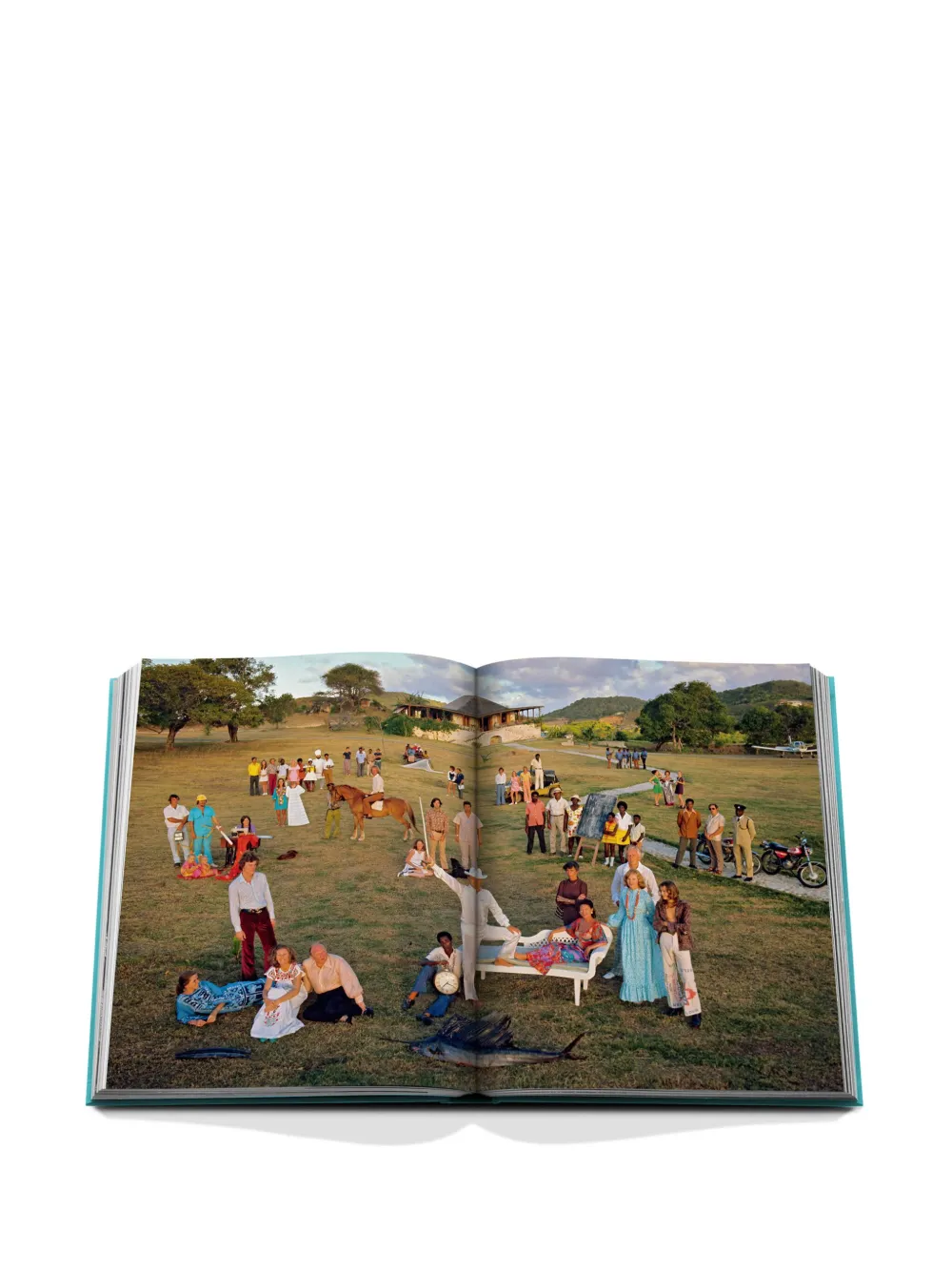 Assouline Mustique Icon By Dylan Jones Hardcover Book In Blue