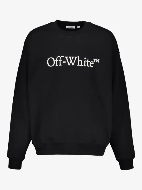 Off-White sudadera con logo de manga larga