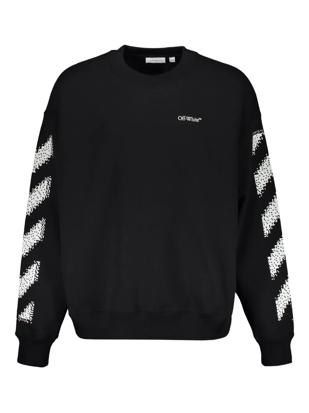 Off-White ストライプ スウェットシャツ - ブラック Off-White ストライプ スウェットシャツ - ブラック