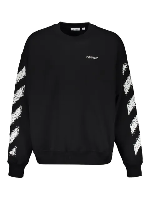 Off-White diagonal-stripes crew-neck sweatshirt