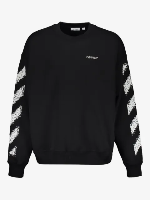 Off-White diagonal-stripes crew-neck sweatshirt