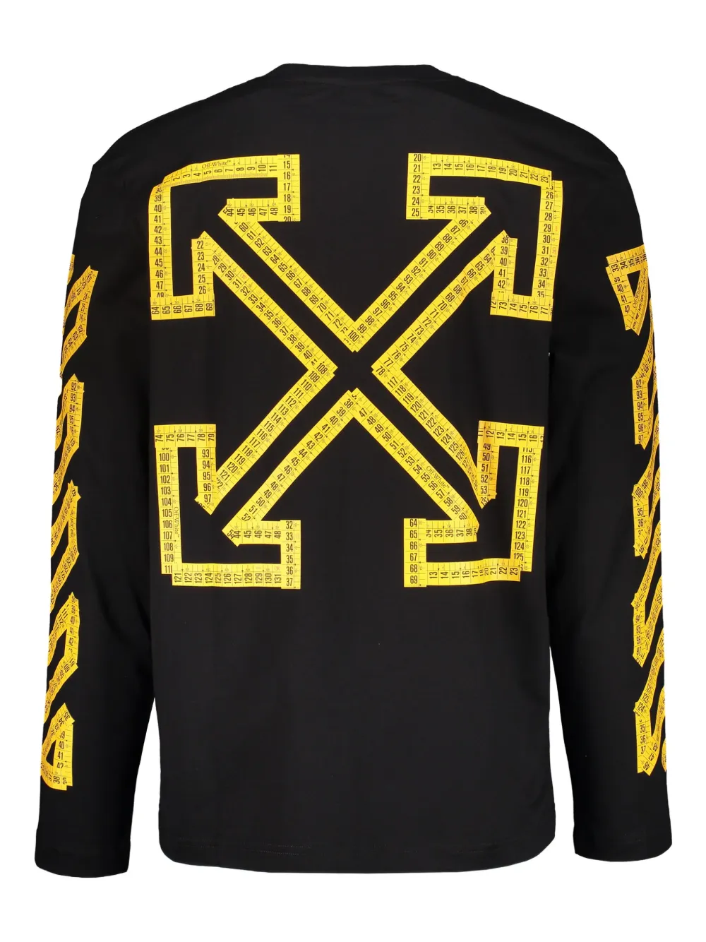 Off-White T-shirt met lange mouwen en grafische logoprint - Zwart