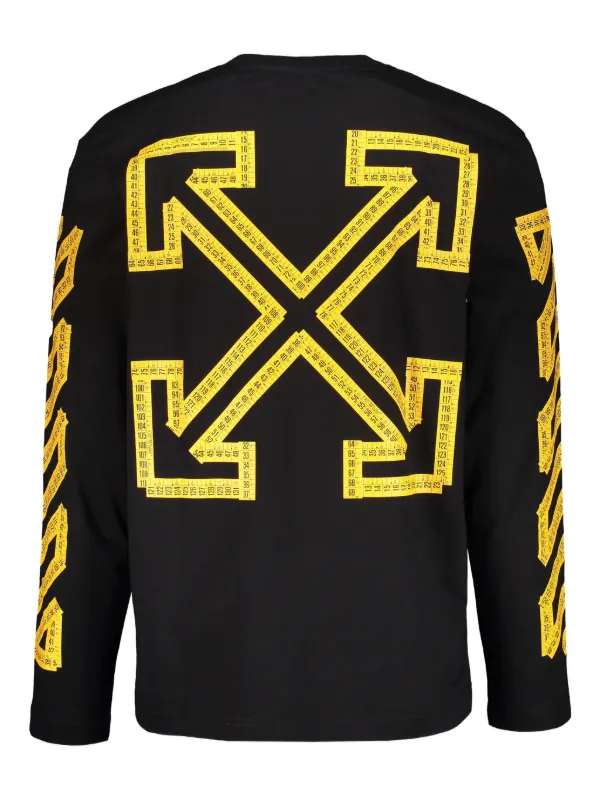 Off-White Logo Graphic long-sleeve T-shirt | Black | FARFETCH