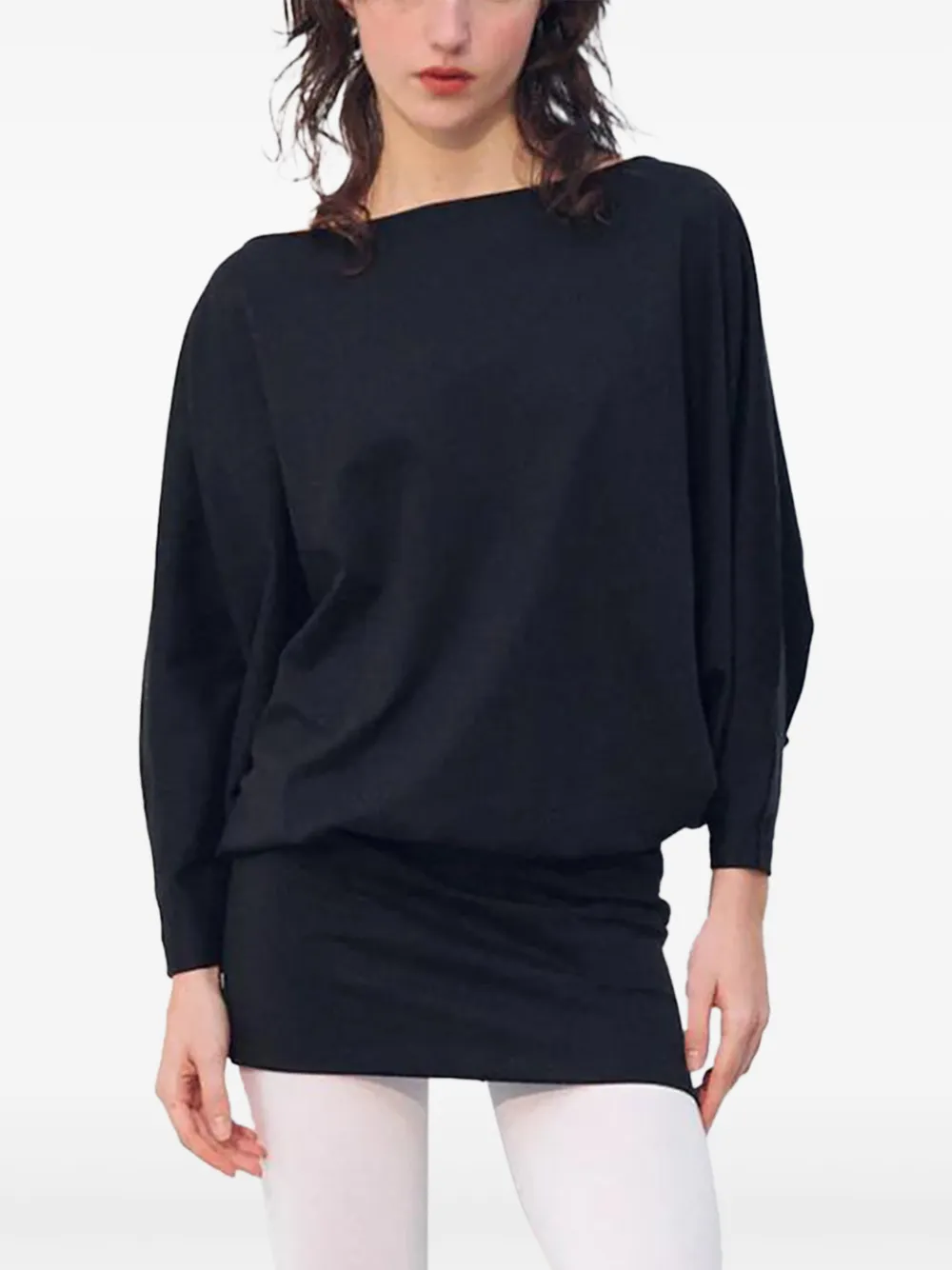 LAMIA LAGHA Helena mini-jurk met lange mouwen - Zwart