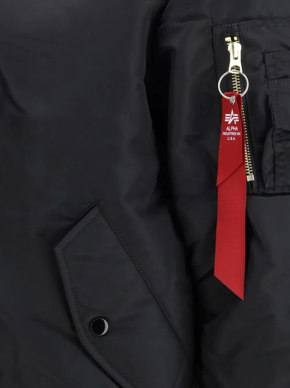 Alpha Industries Ma-1 Heritage Zipped-down Jacket In Orange