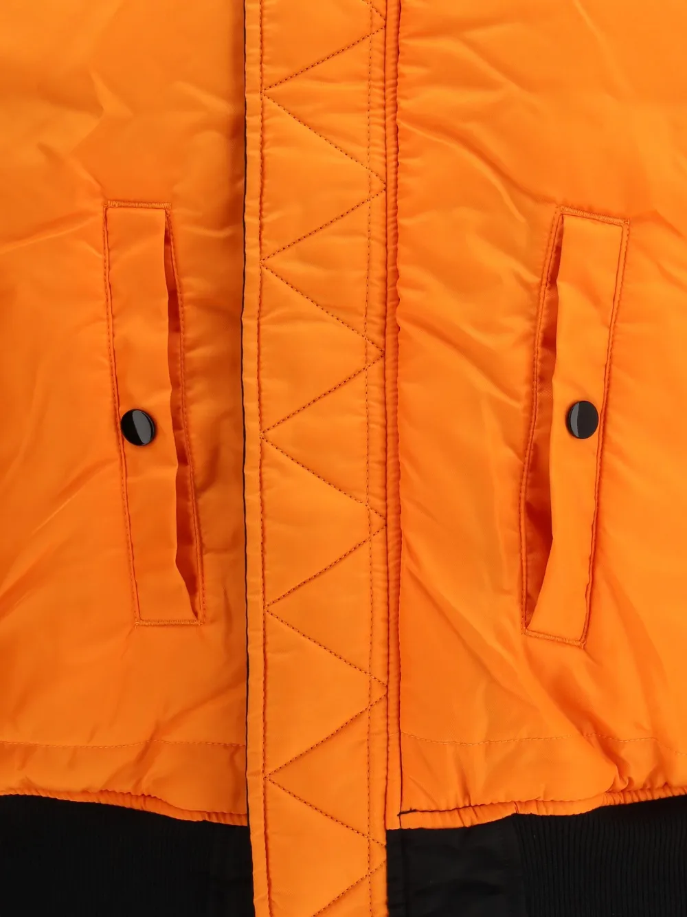 Alpha Industries Ma-1 Heritage Zipped-down Jacket In Orange