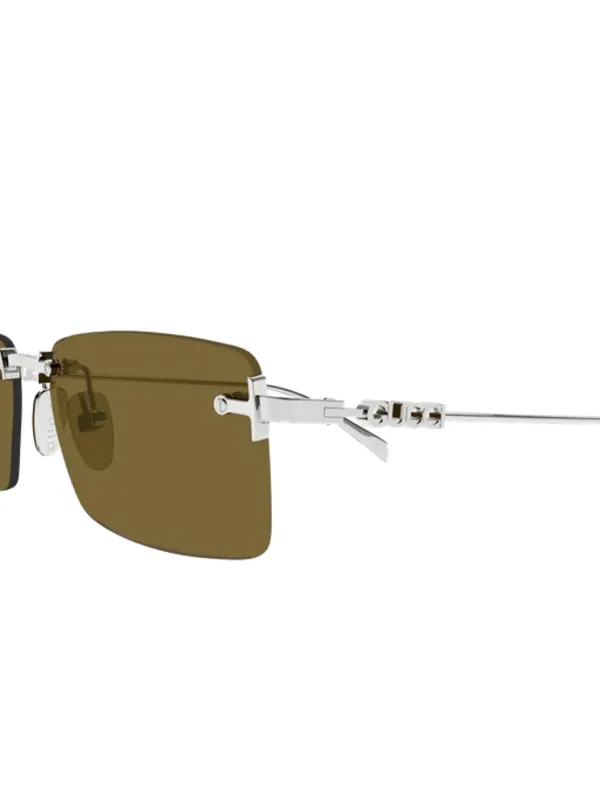 Mrgckitページ Gucci Eyewear rectangle-frame Sunglasses | Silver | FARFETCH SG