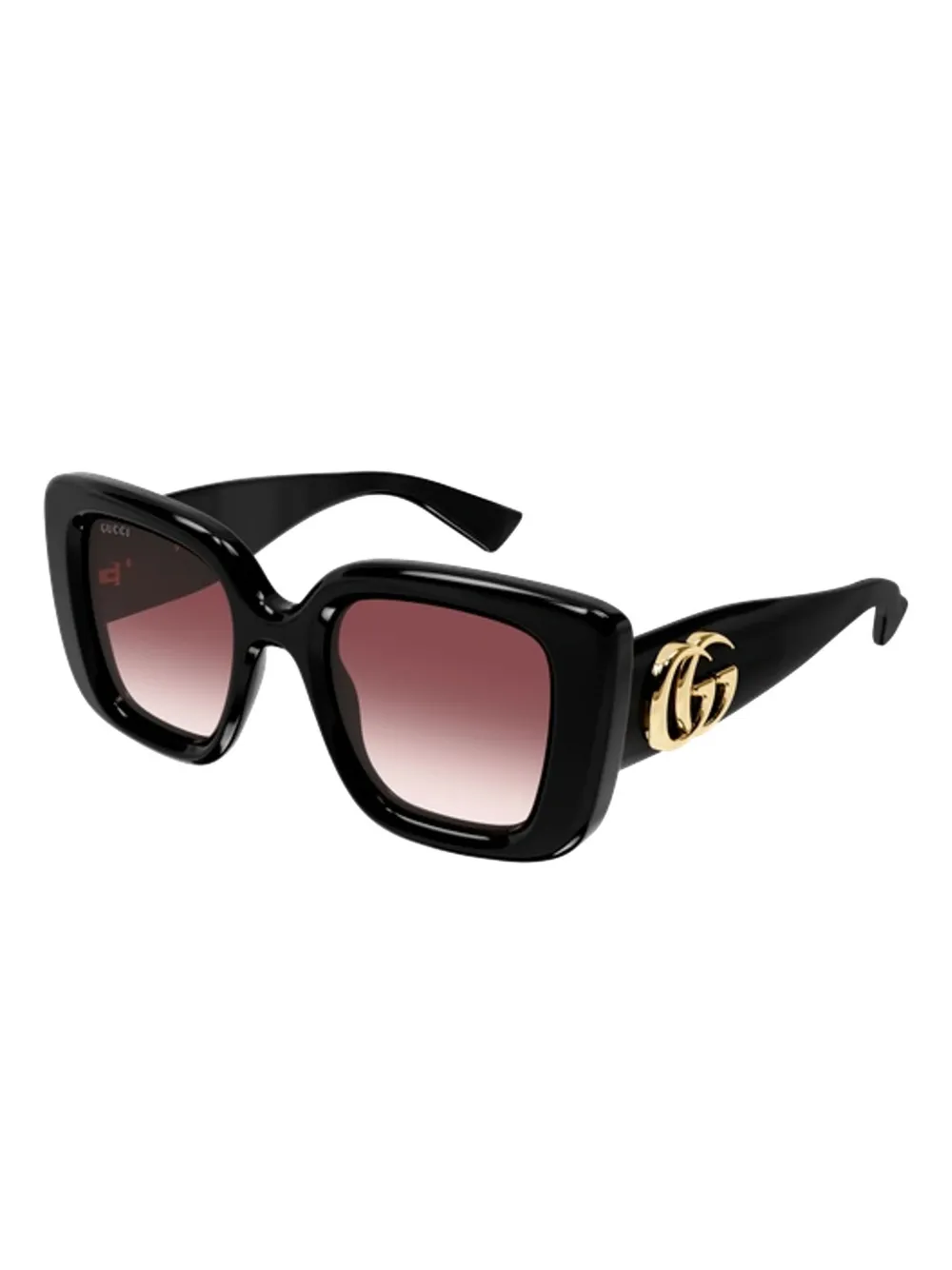 Gucci Eyewear Zonnebril met vierkant montuur - Zwart