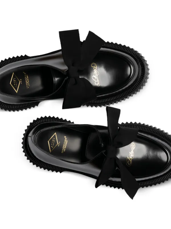 Adieu Paris リボン ダービーシューズ | ブラック | FARFETCH JP