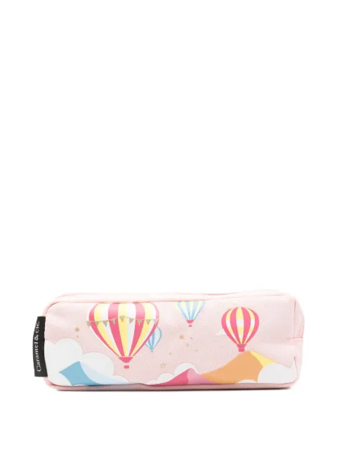 Caramel double-compartment bag