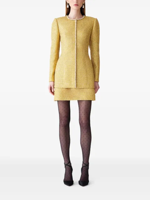 Carolina Herrera falda corta de tweed