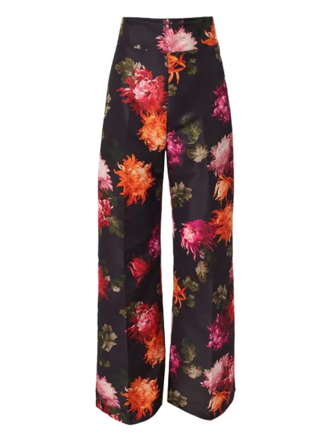 Carolina Herrera Diane chrysanthemum-print trousers