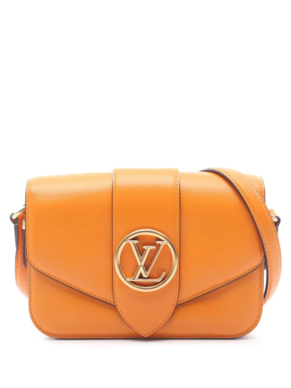 Louis Vuitton Pre-Owned 2020 カーフスキン LV ポンヌフ ソフト MM ショルダーバッグ - オレンジ Louis Vuitton Pre-Owned 2020 カーフスキン LV ポンヌフ ソフト MM ショルダーバッグ - オレンジ