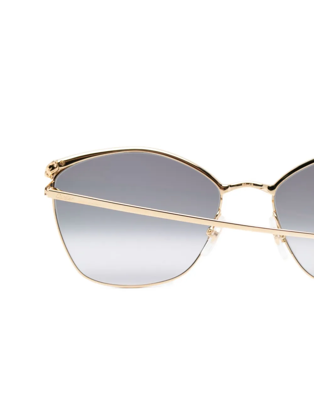 Cartier Eyewear Zonnebril met geometrisch montuur Goud