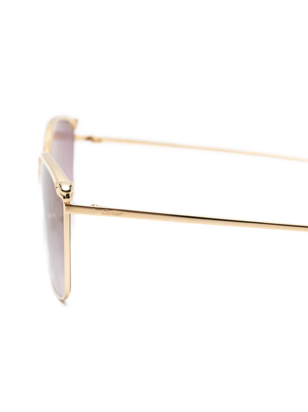 Cartier Eyewear Zonnebril met cat-eye montuur Goud
