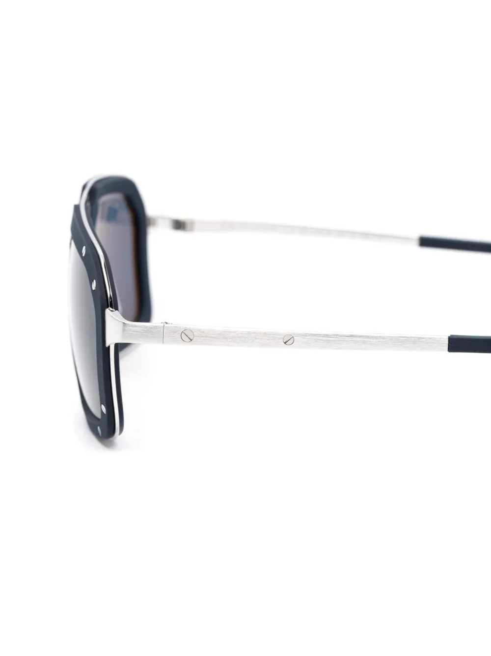 Cartier Eyewear Zonnebril met vierkant montuur Zwart