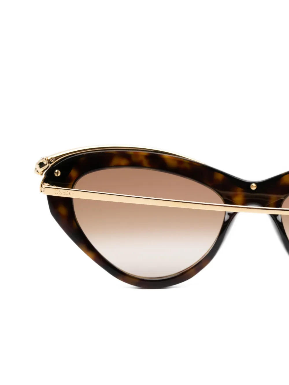 Cartier Eyewear Zonnebril met cat-eye montuur Bruin