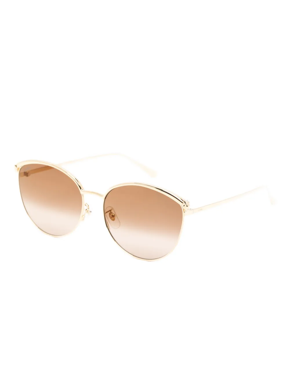 Cartier Eyewear Panthère oval-frame sunglasses - Goud