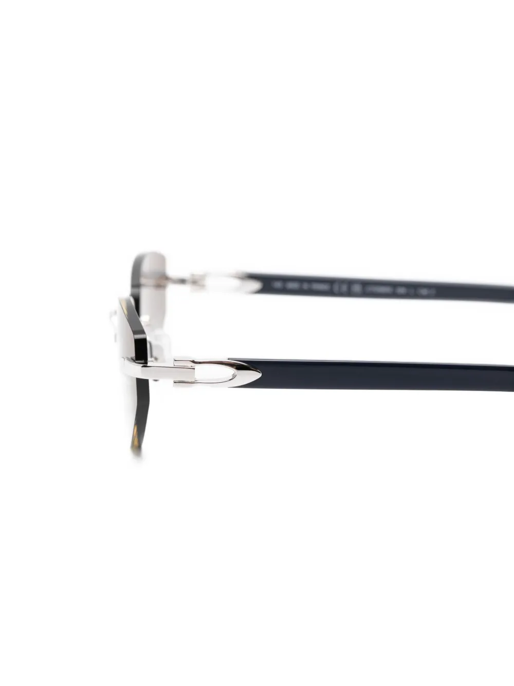 Cartier Eyewear Zonnebril met geometrisch montuur Zilver