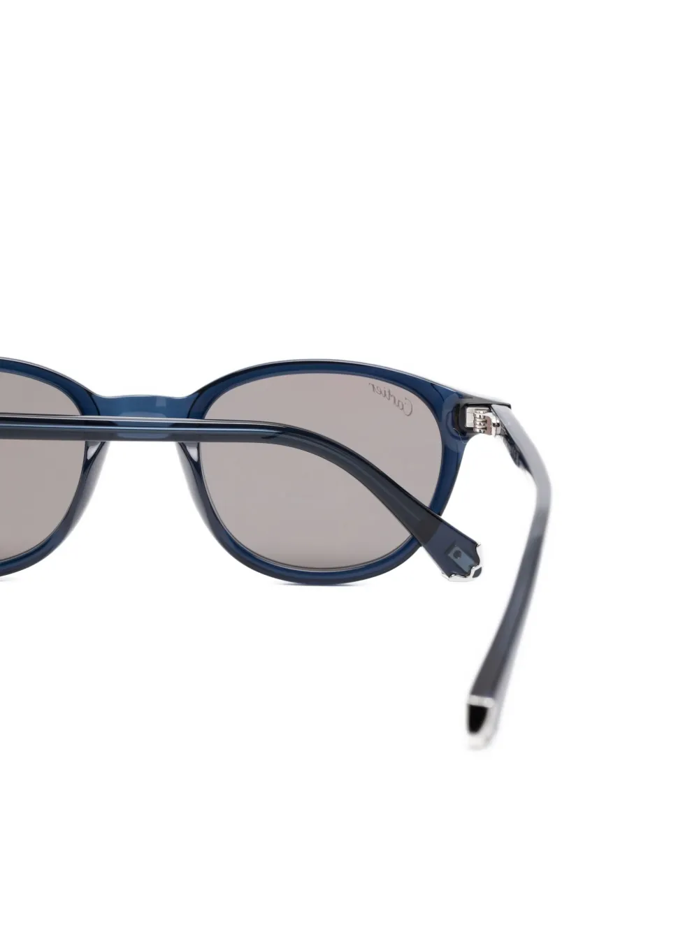 Cartier Eyewear Zonnebril met ovalen montuur Blauw
