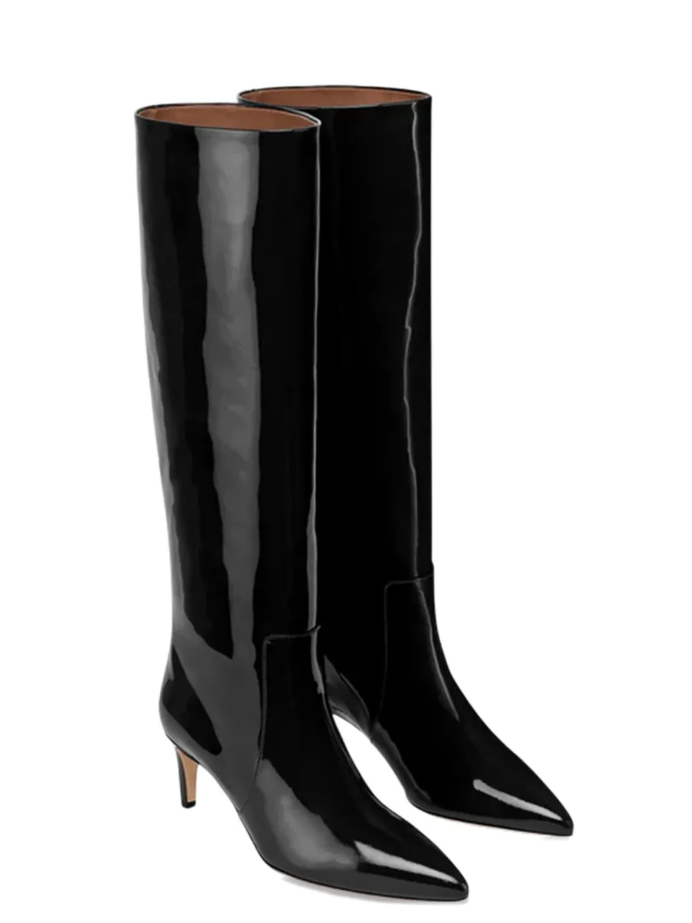 Paris Texas 60mm Pointed-toe Knee-high Boots In Black