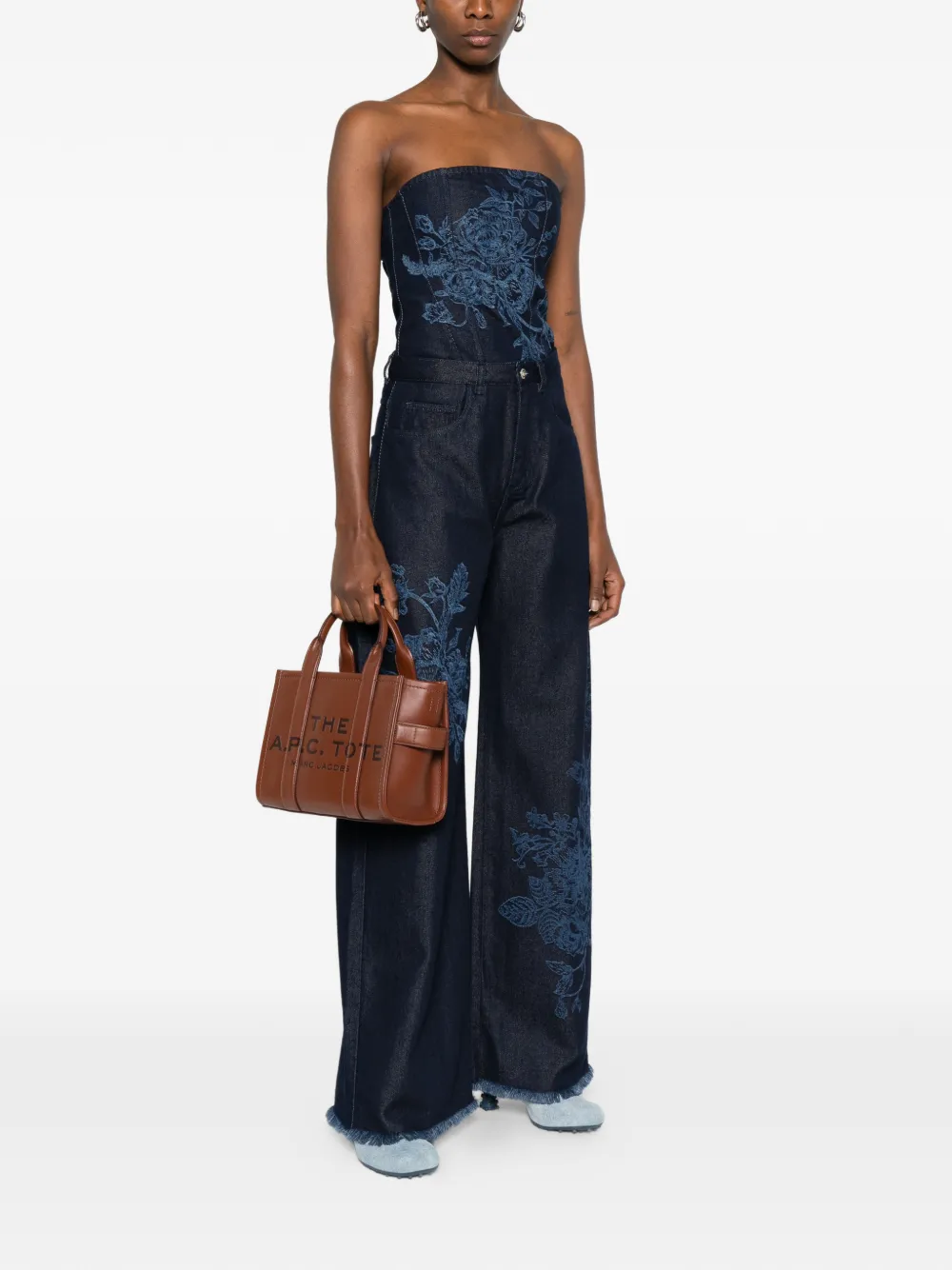 Marc Jacobs Shopper met logodetail - Bruin