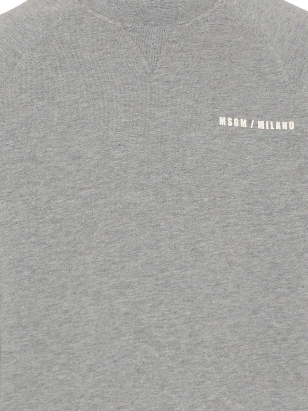 Msgm Crew-neck Sweatshirt In Gray