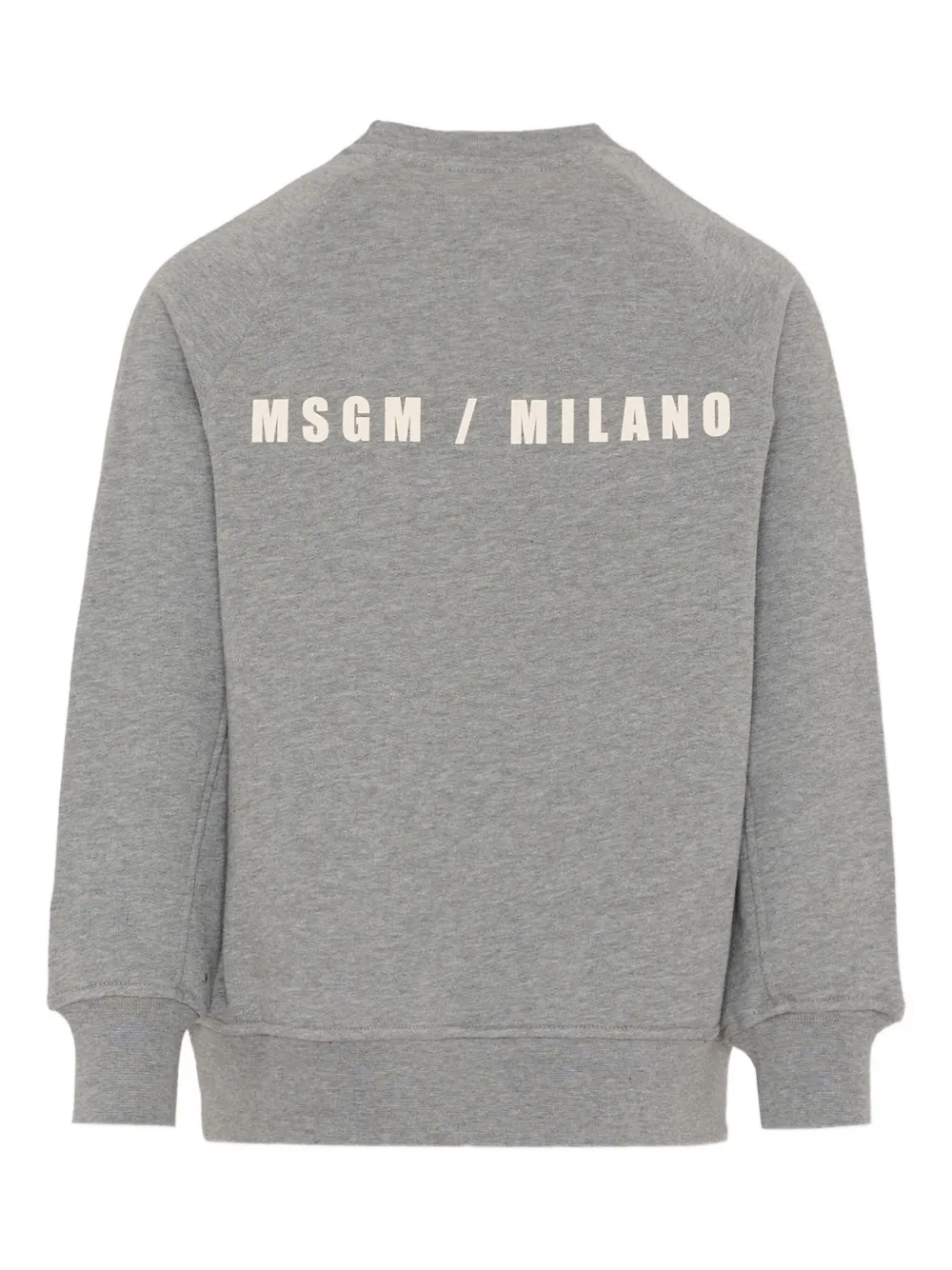 Msgm Crew-neck Sweatshirt In Gray