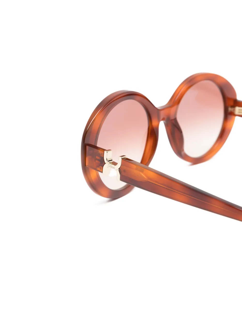  Chloé Eyewear Logo Sunglasses - Brown 