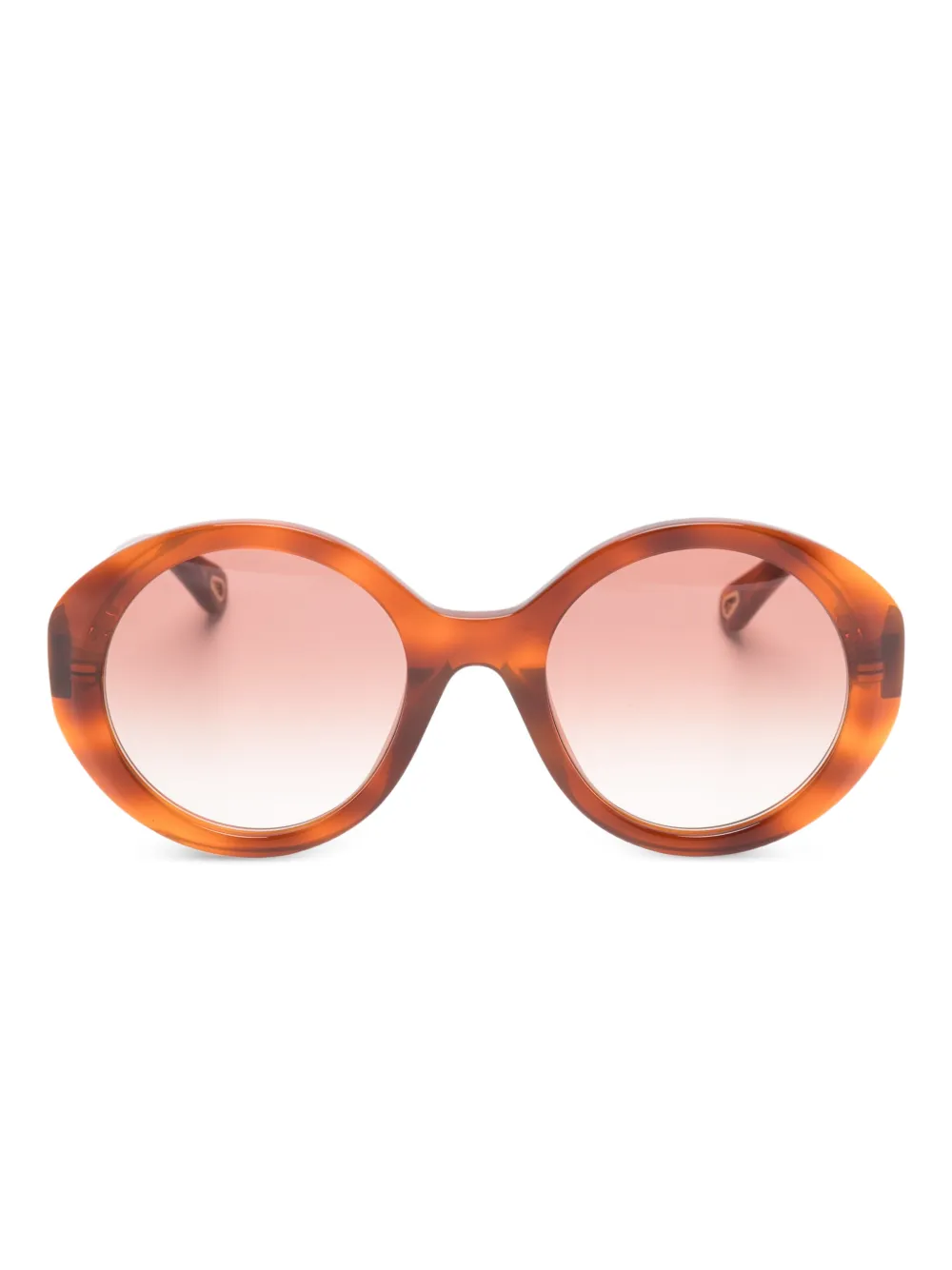 Chloé Eyewear logo sunglasses - Marrone