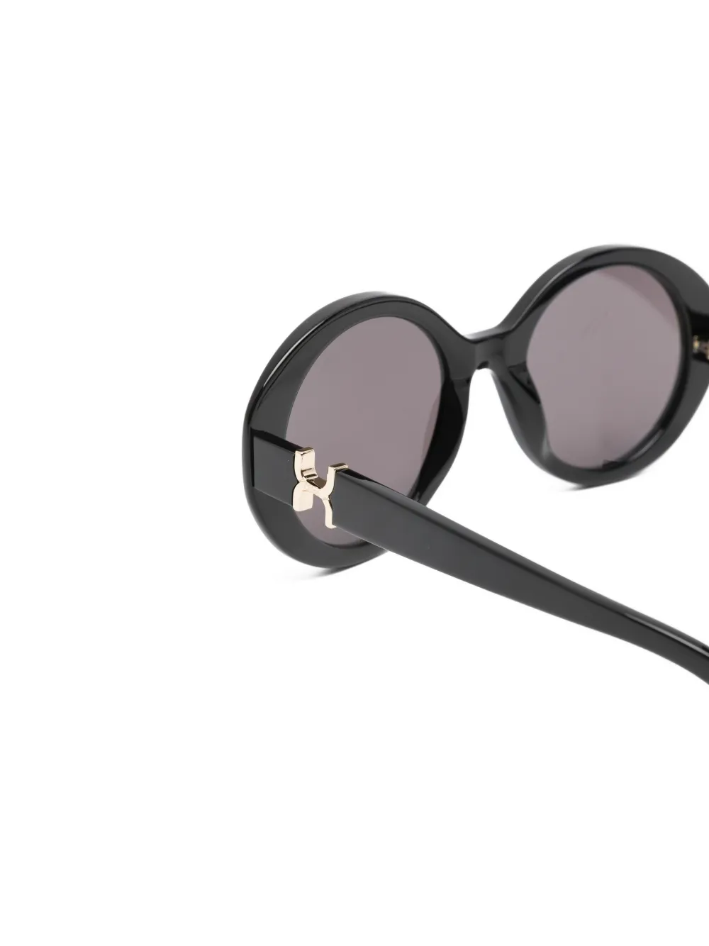 Chloé Eyewear Zonnebril met ovalen montuur Zwart