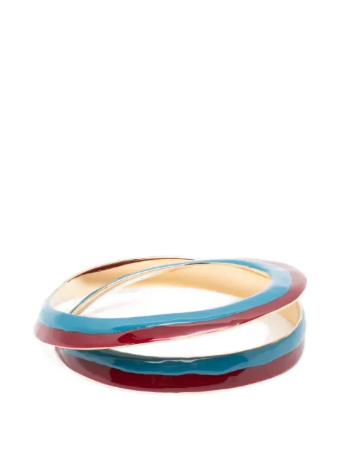 Marni enamel spiral bracelet