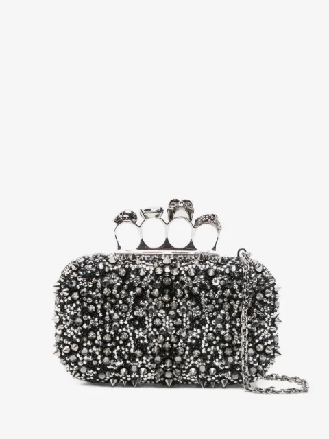 Alexander McQueen Knuckle skull clutch bag 