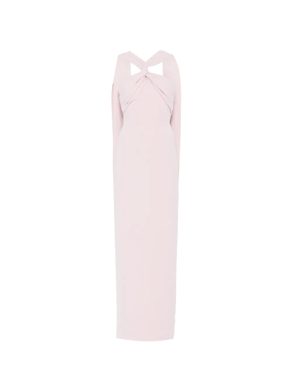 Solace London robe longue drapée à dos nu - Rose