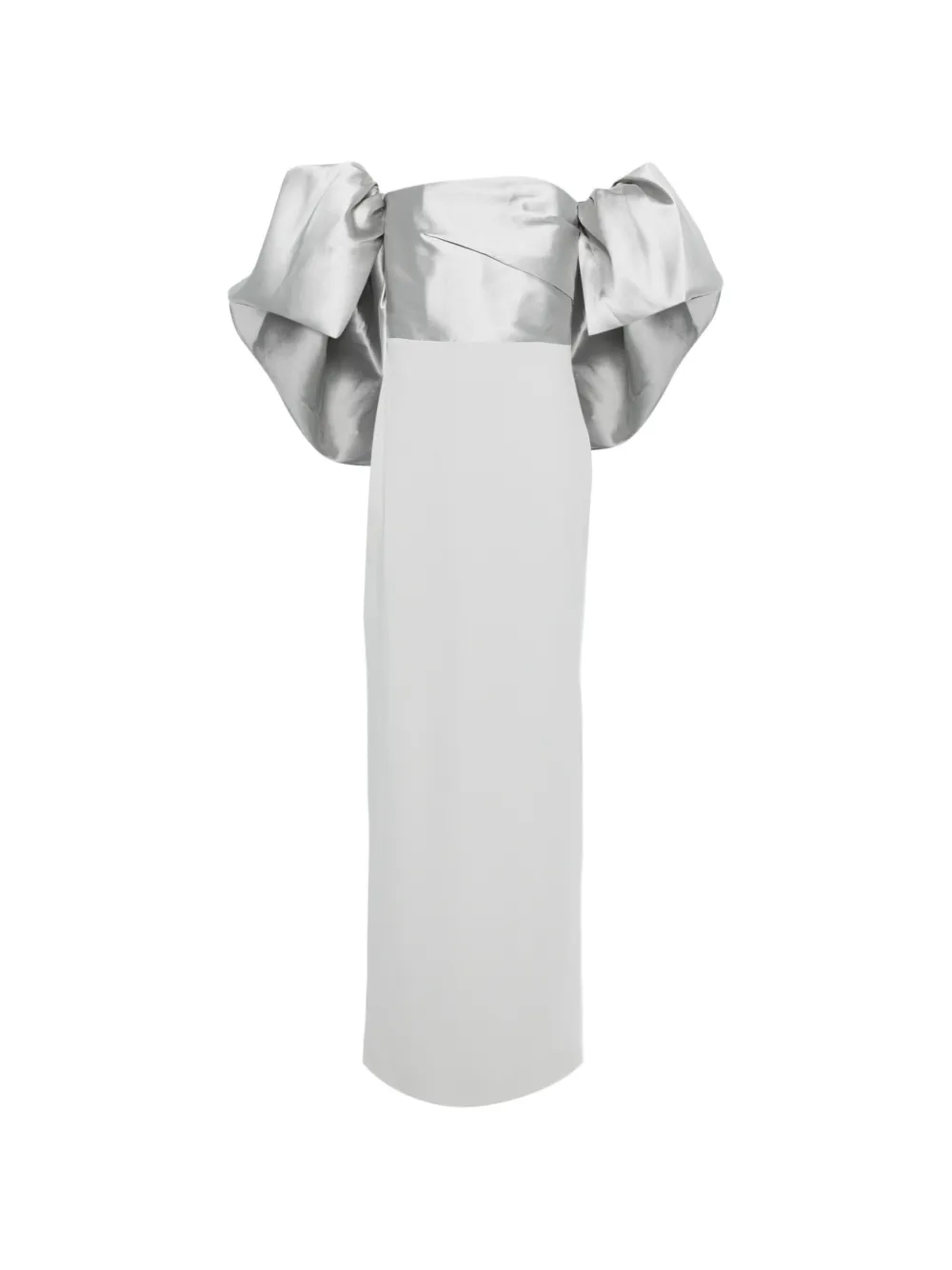 Solace London Floris draped maxi dress - Grigio